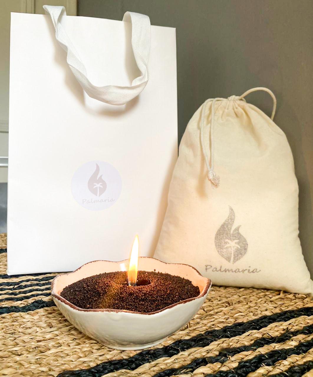 Vela cera perlada empaque