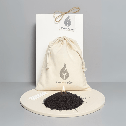 Vela Perlada Marrón 250g - Palmaria