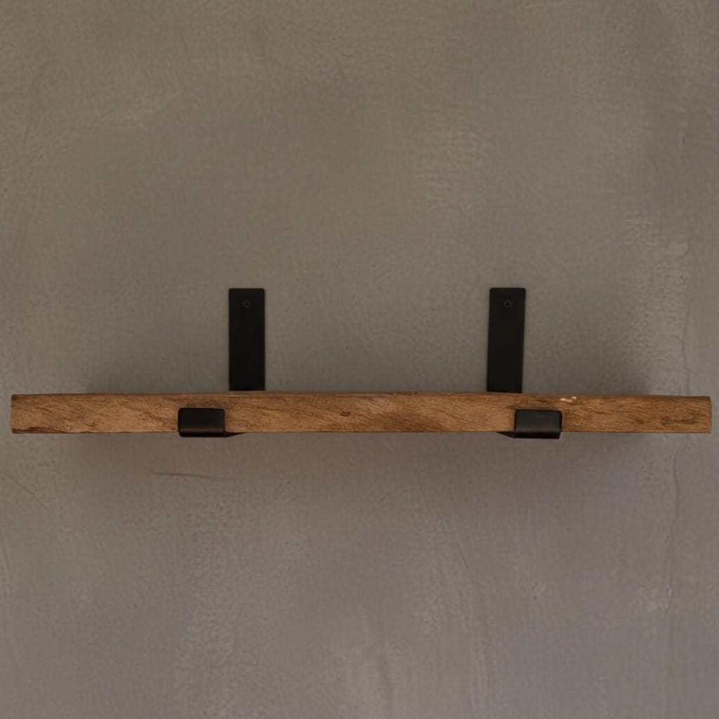 Repisa Rústica de Madera de Roble 60 x 24