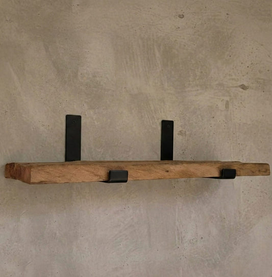 Repisa Rústica de Madera de Roble 60 x 24