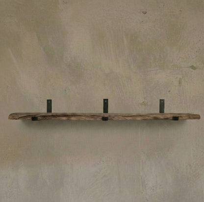 Repisa Rústica de Madera de Roble 90 x 24