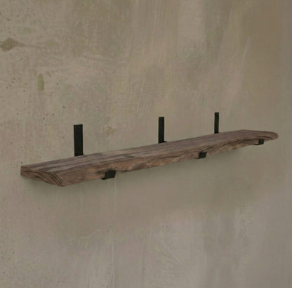 Repisa Rústica de Madera de Roble 90 x 24