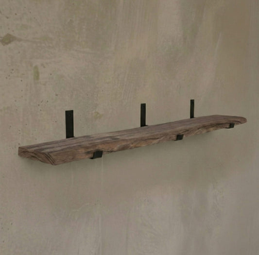 Repisa Rústica de Madera de Roble 90 x 24