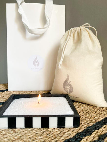 Vela Perlada Blanca 500g - Palmaria