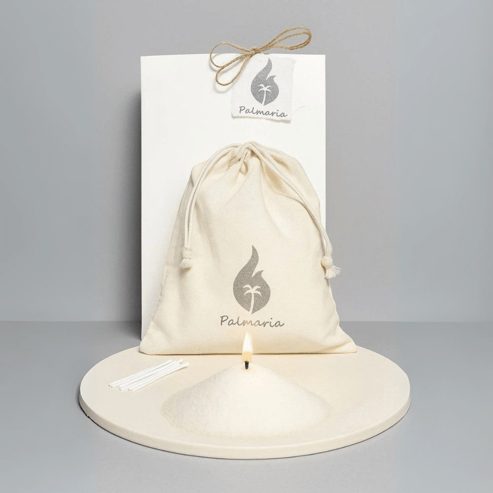 Vela Perlada Blanca 500g - Palmaria