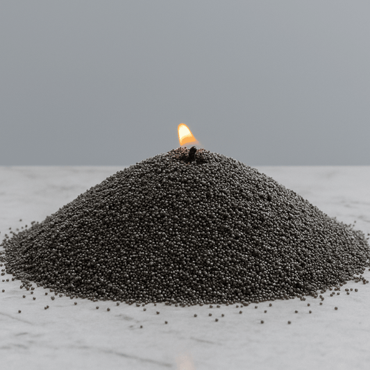 Vela Perlada Marrón 250g - Palmaria